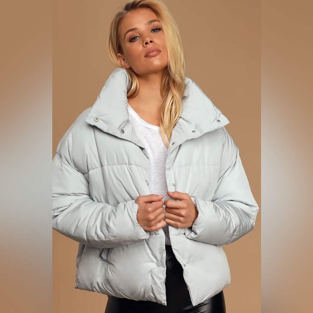 Free People | Weekender Puffer Pale Baby Blue Size S
